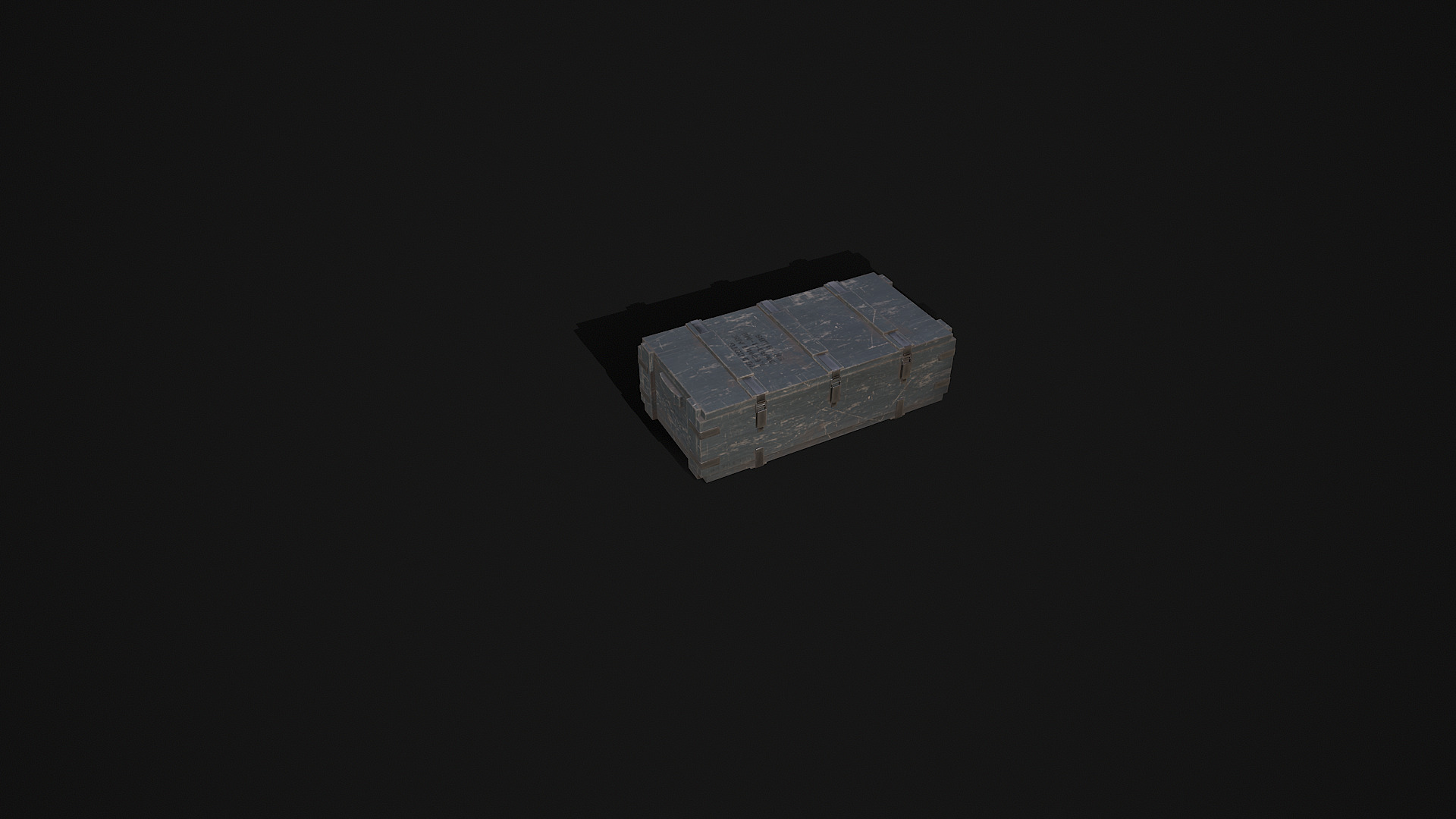 Military Weapon Crate Game-Ready 3D Model Low-poly 3D model_1