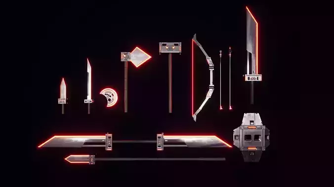 Razor Sci-Fi Melee Wapons Pack