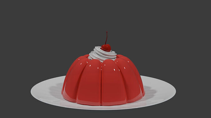 Cartoon Jelly - 3D Model  Low-poly 3D model