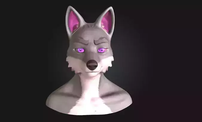 Lunar Gaze  Celestial Statue Model for Fantasy and Dreamlike