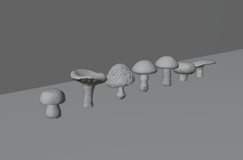 Mushroom Pack 3D model_3