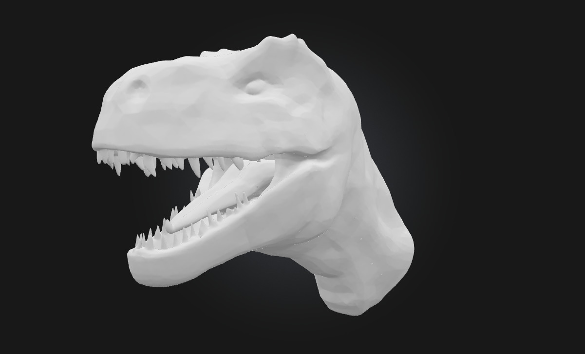 Tyrant Lizard King Ferocious Dinosaur Model 3D model_4