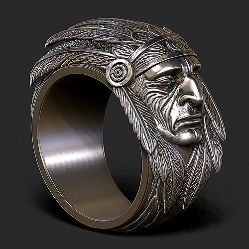 Indian Ring 3D print model