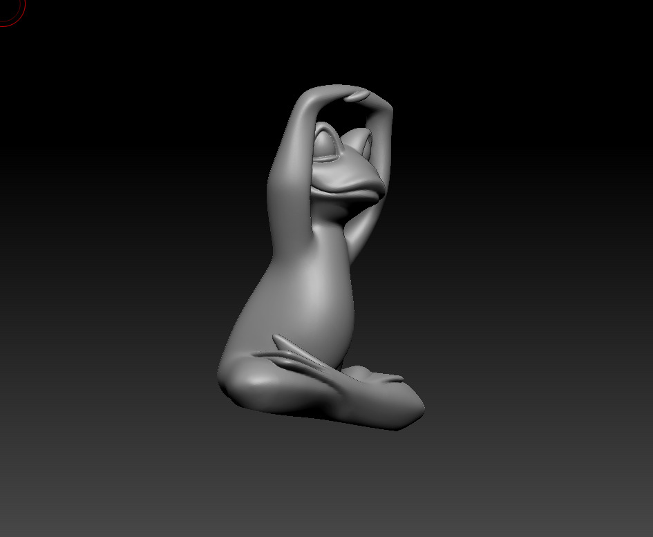 Meditation Frog Statues for Home Office Shelf Decor 3D print model_14