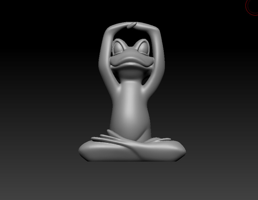 Meditation Frog Statues for Home Office Shelf Decor 3D print model_12