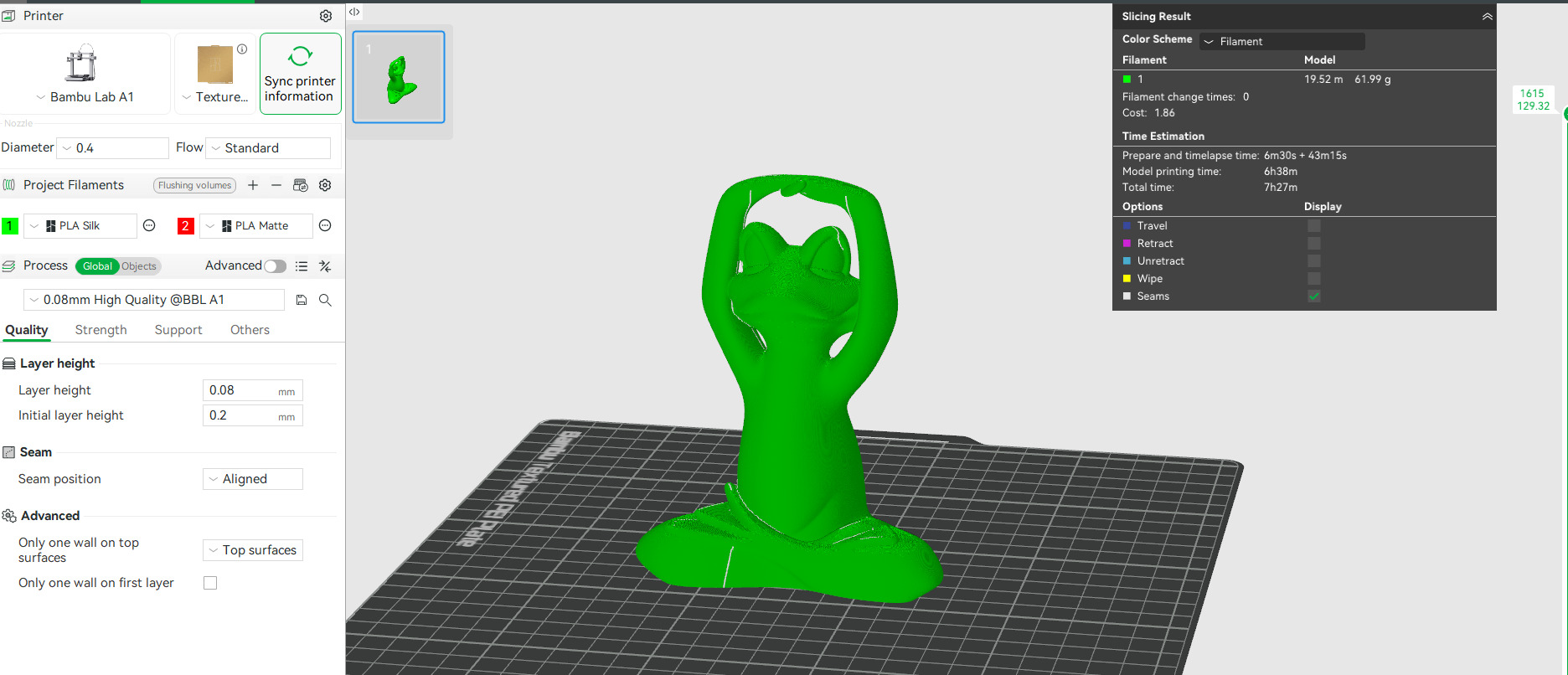 Meditation Frog Statues for Home Office Shelf Decor 3D print model_18