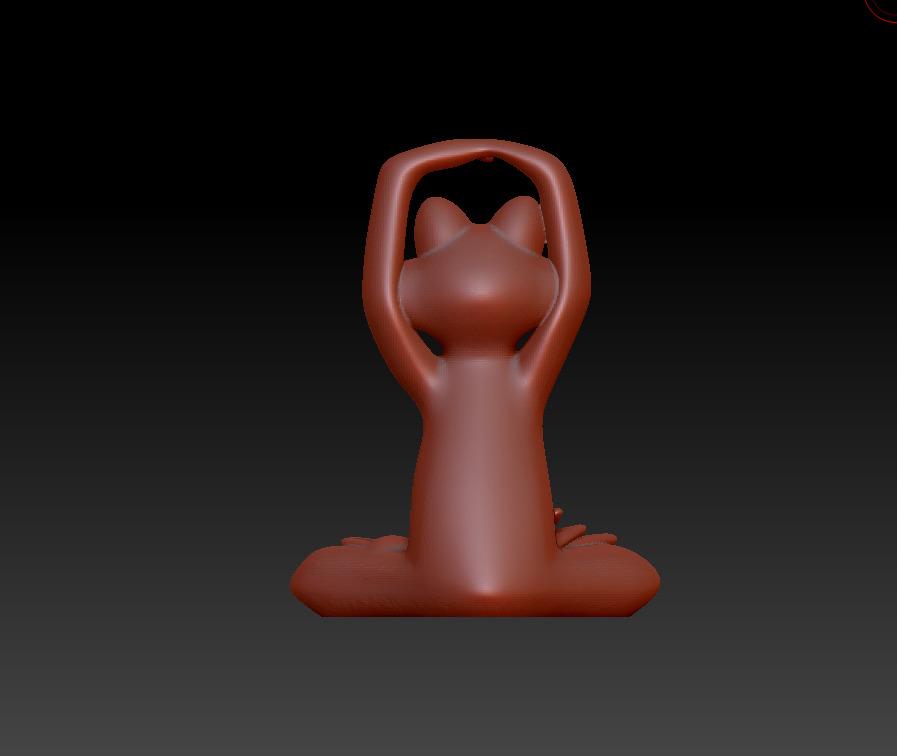 Meditation Frog Statues for Home Office Shelf Decor 3D print model_11