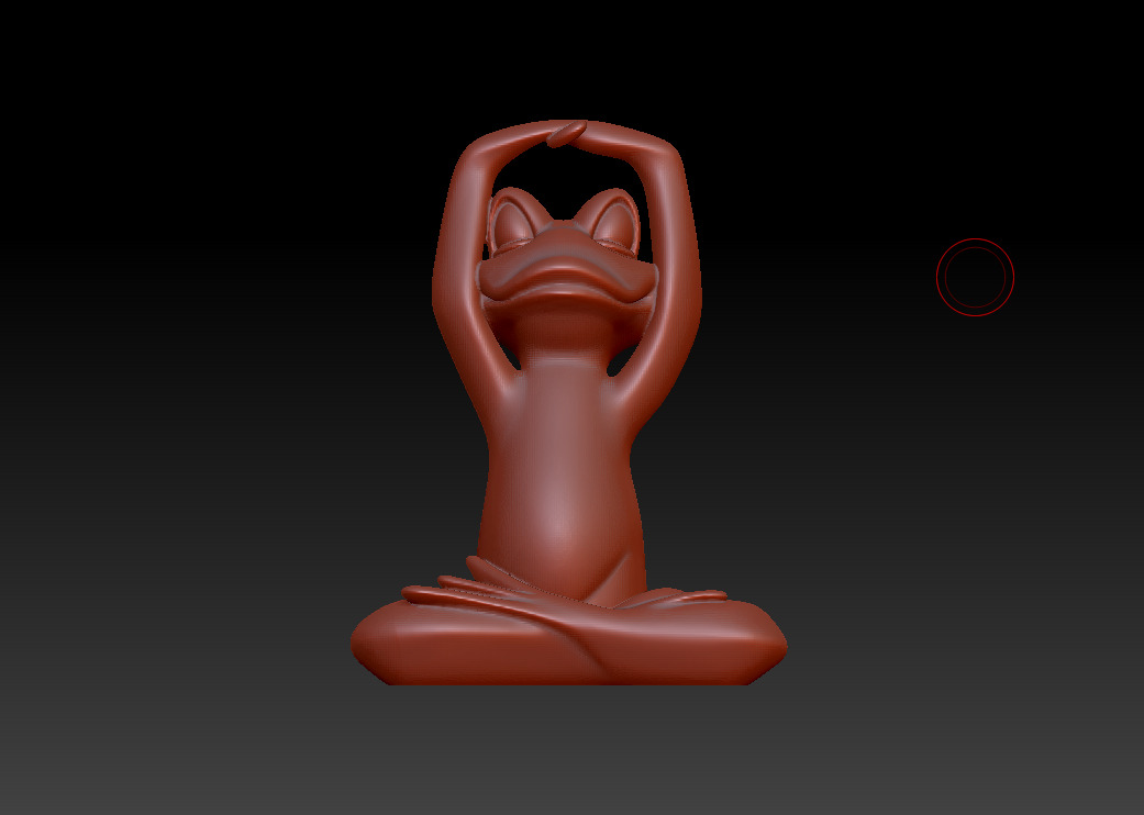 Meditation Frog Statues for Home Office Shelf Decor 3D print model_8