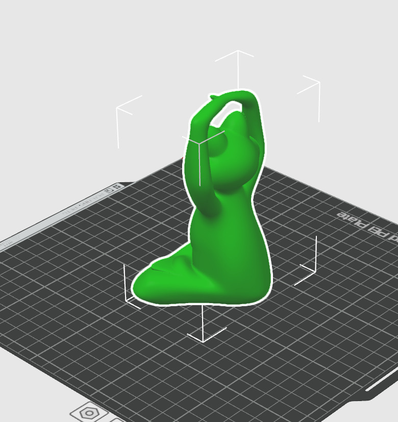 Meditation Frog Statues for Home Office Shelf Decor 3D print model_17