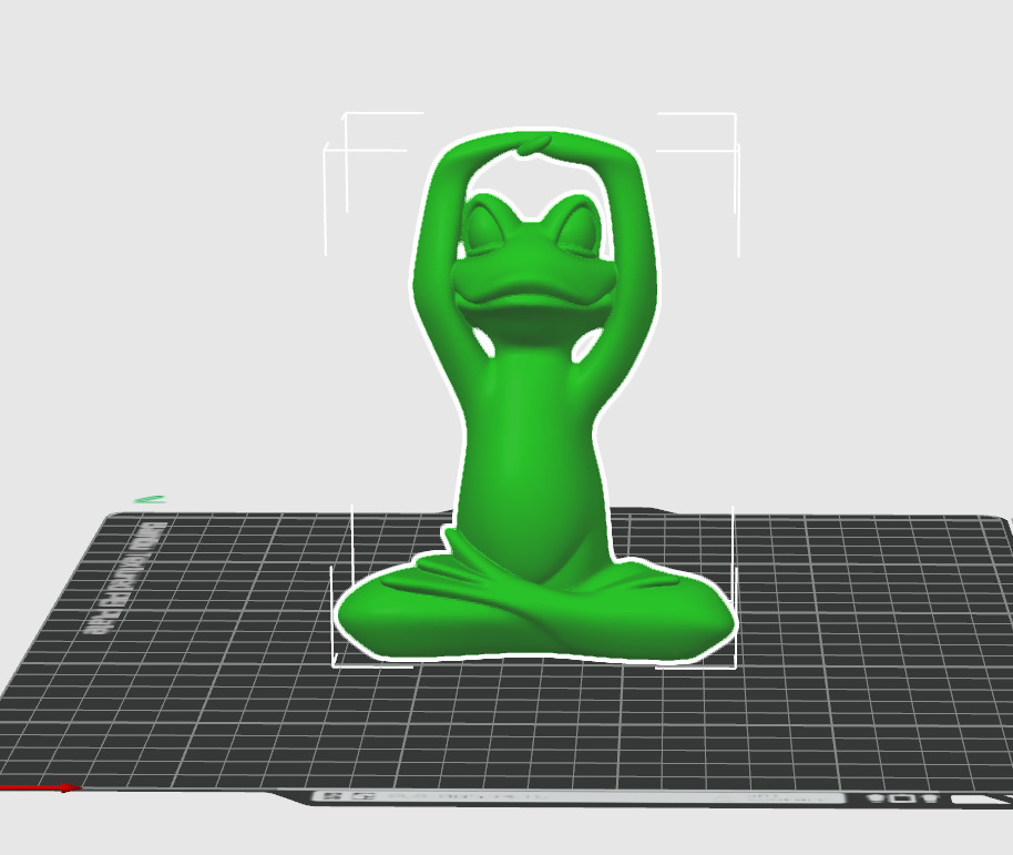 Meditation Frog Statues for Home Office Shelf Decor 3D print model_16