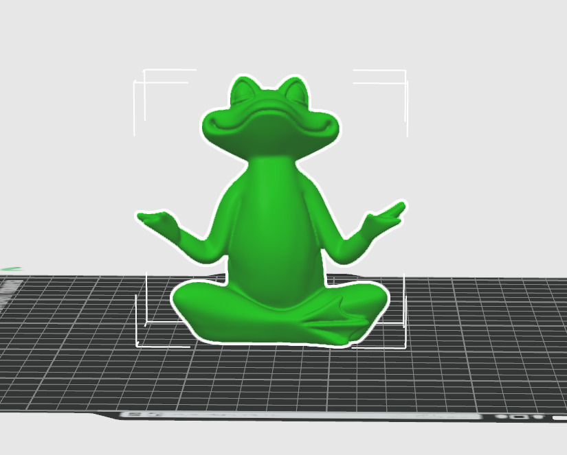 Meditation Frog Statues for Home Office Shelf Decor 3D print model_12