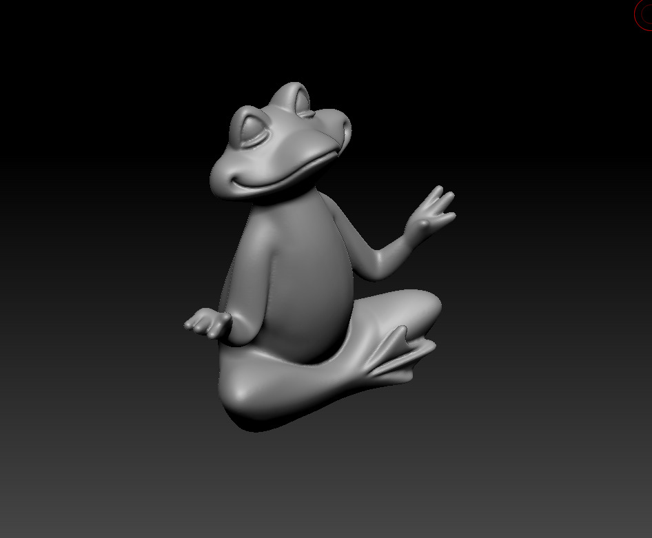 Meditation Frog Statues for Home Office Shelf Decor 3D print model_10