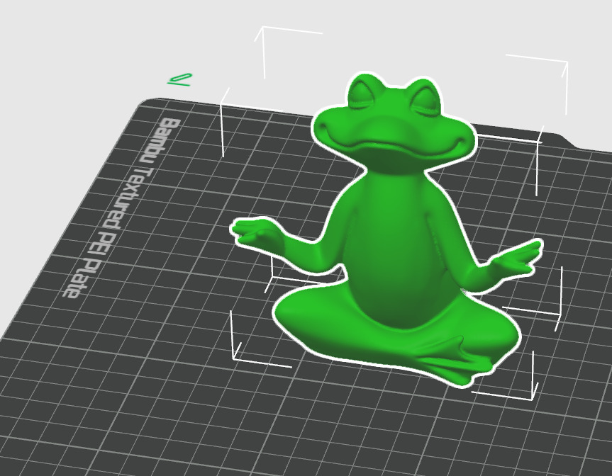 Meditation Frog Statues for Home Office Shelf Decor 3D print model_13