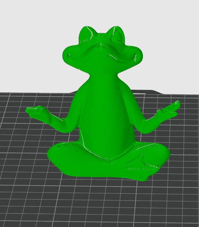 Meditation Frog Statues for Home Office Shelf Decor 3D print model_16