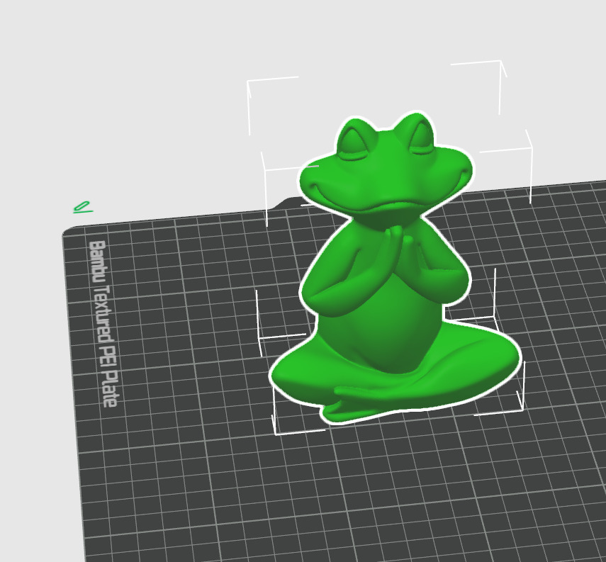 Meditation Frog Statues for Home Office Shelf Decor 3D print model_16