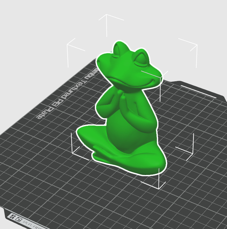 Meditation Frog Statues for Home Office Shelf Decor 3D print model_17