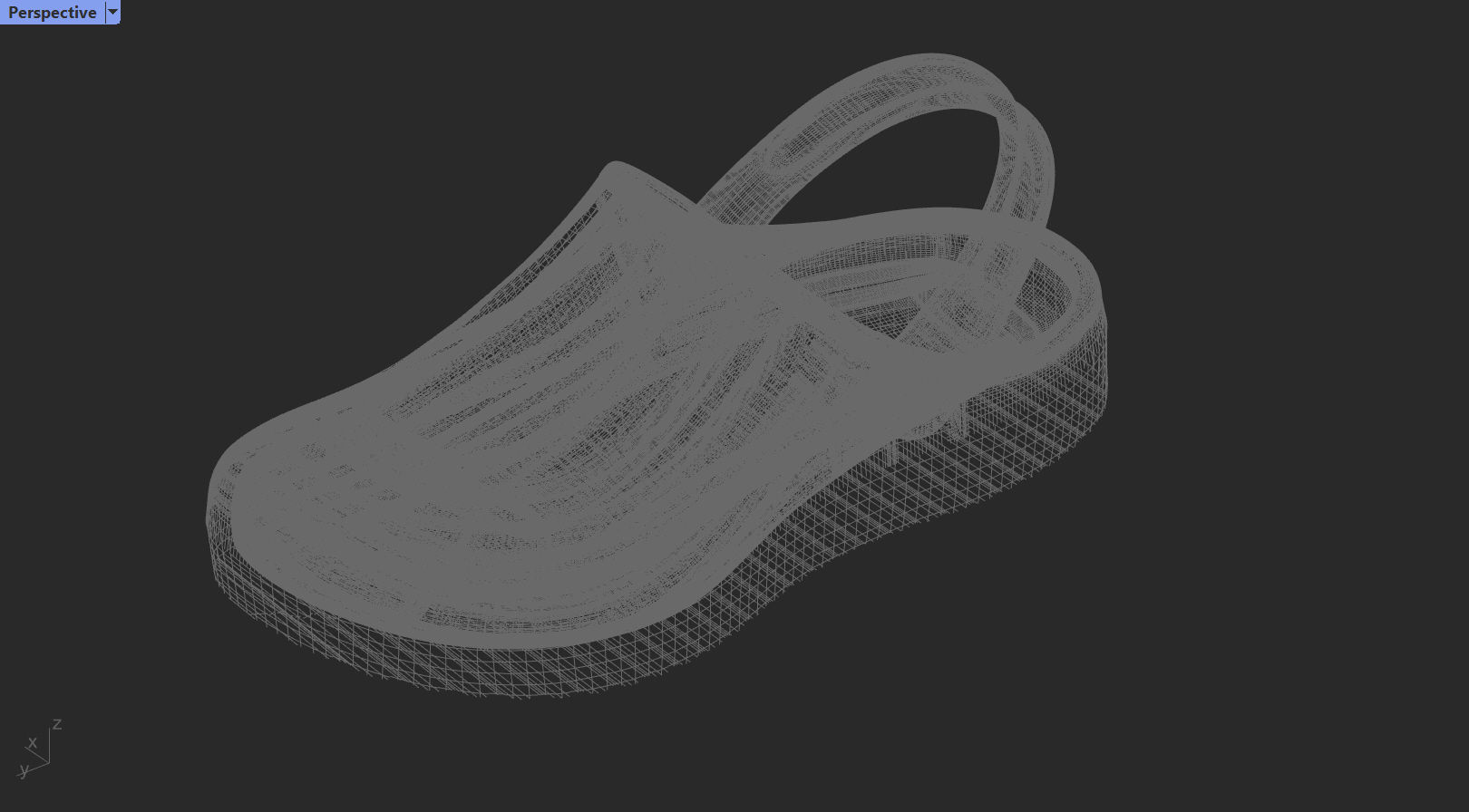 3D Plastic Clogs - Crocs style Low-poly 3D model_6