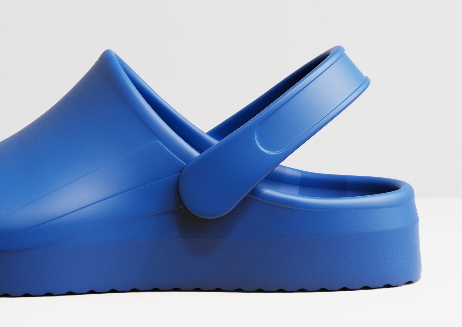 3D Plastic Clogs - Crocs style Low-poly 3D model_3