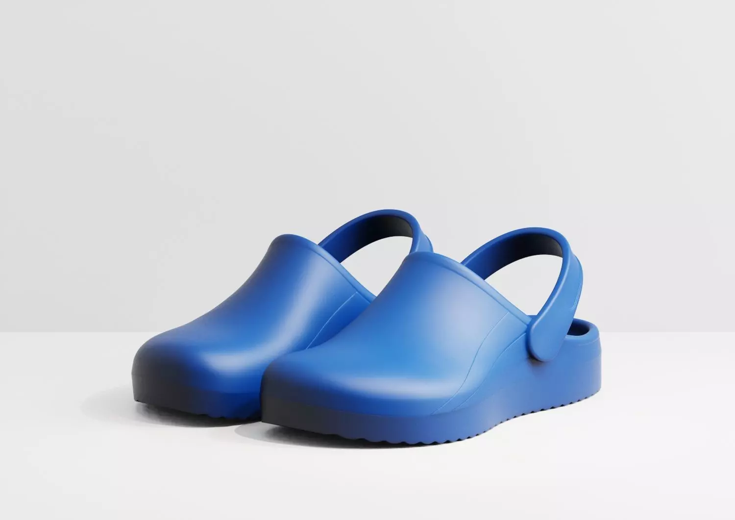 3D Plastic Clogs - Crocs style Low-poly 3D model_0