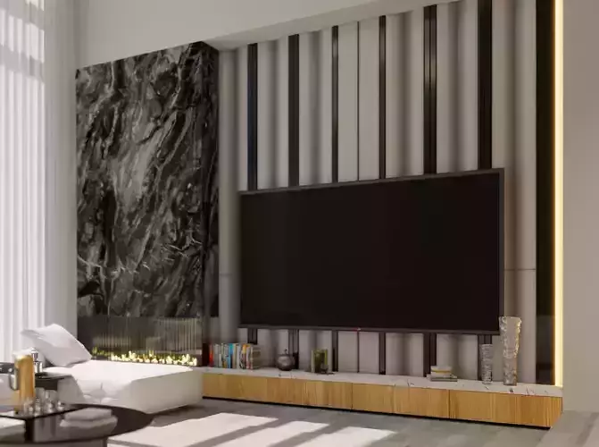 modern tv wall