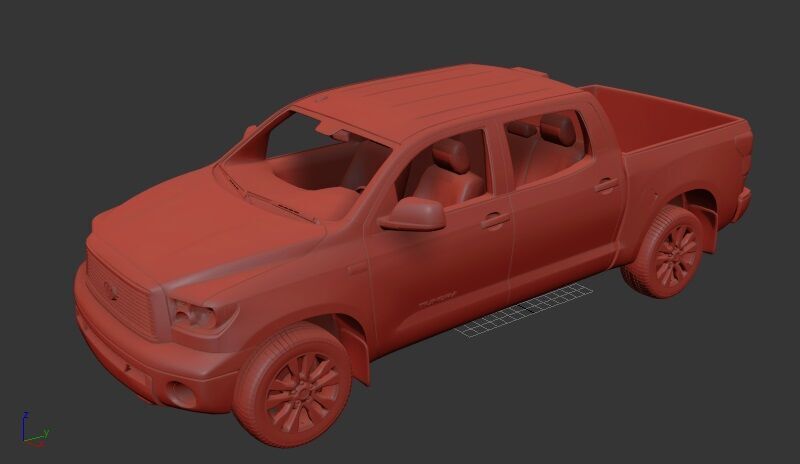 Toyota Tundra CrewMax 2011 3D print model_1