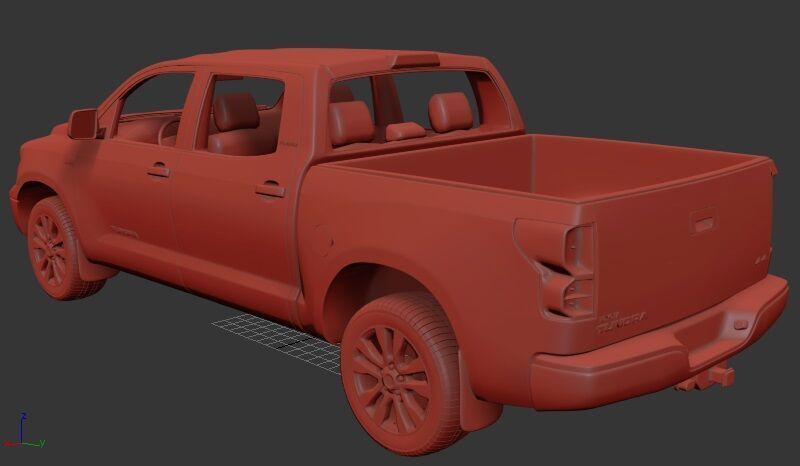 Toyota Tundra CrewMax 2011 3D print model_2