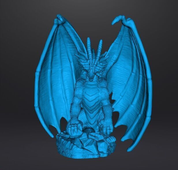ADULT ELDER DRAGON MINIATURE MODEL FIGURE FANTASY GAMES RPG DND 3D print model_9