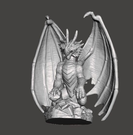 ADULT ELDER DRAGON MINIATURE MODEL FIGURE FANTASY GAMES RPG DND 3D print model_8
