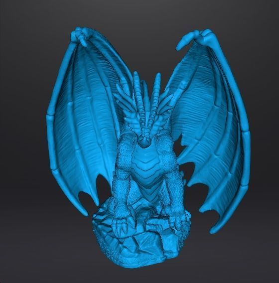 ADULT ELDER DRAGON MINIATURE MODEL FIGURE FANTASY GAMES RPG DND 3D print model_12