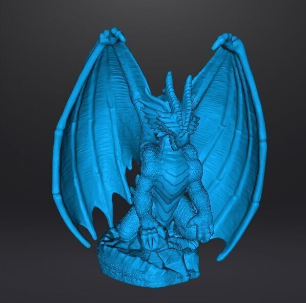 ADULT ELDER DRAGON MINIATURE MODEL FIGURE FANTASY GAMES RPG DND 3D print model_10