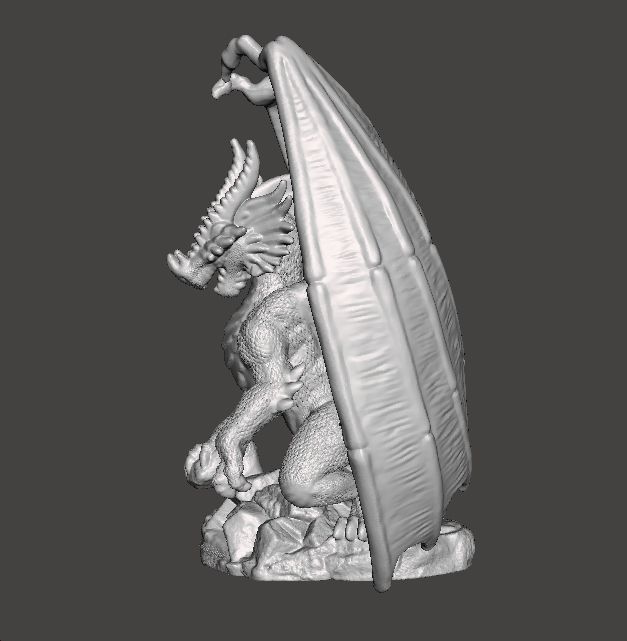 ADULT ELDER DRAGON MINIATURE MODEL FIGURE FANTASY GAMES RPG DND 3D print model_5