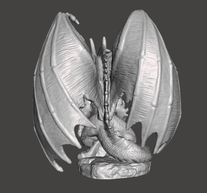 ADULT ELDER DRAGON MINIATURE MODEL FIGURE FANTASY GAMES RPG DND 3D print model_6