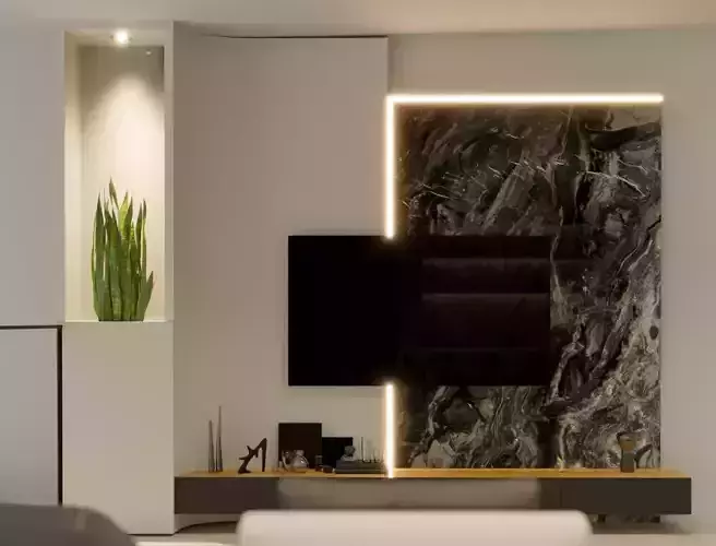 modern tv wall
