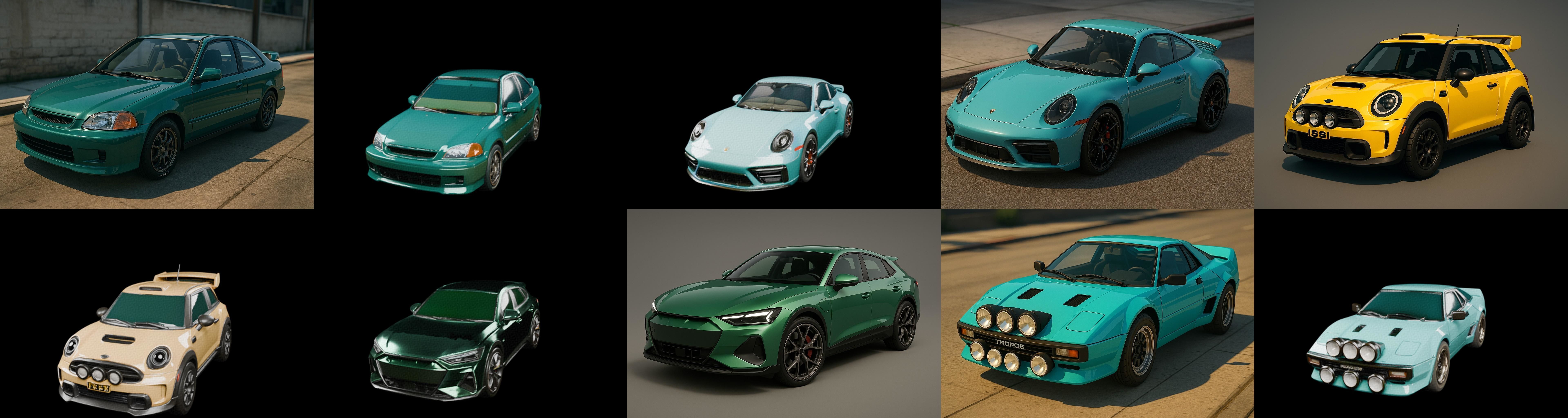 Sport Car bundle 21 pack 68 glb 3D model_6