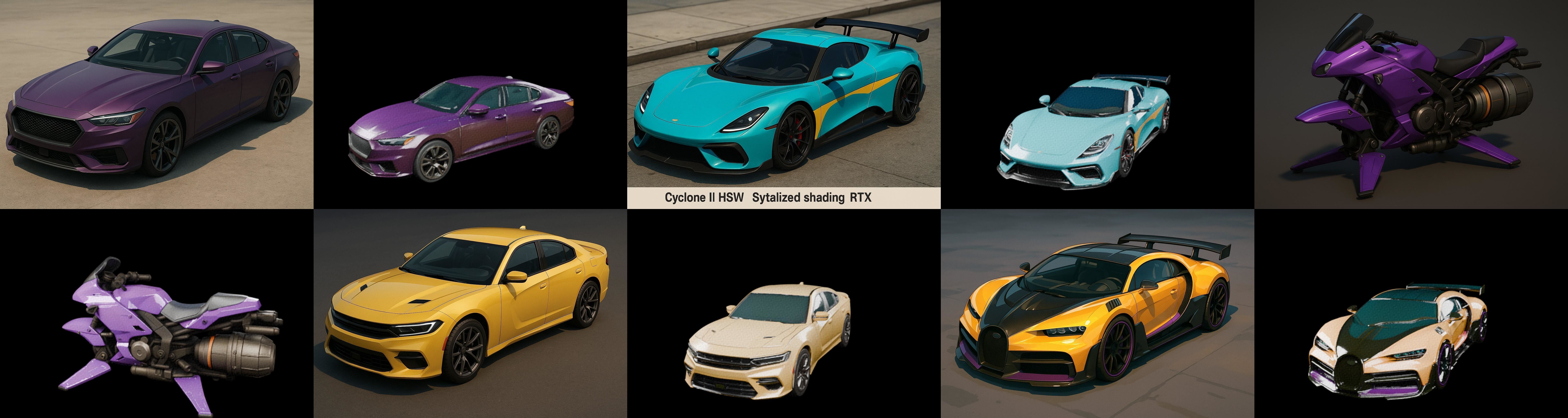 Sport Car bundle 21 pack 68 glb 3D model_8