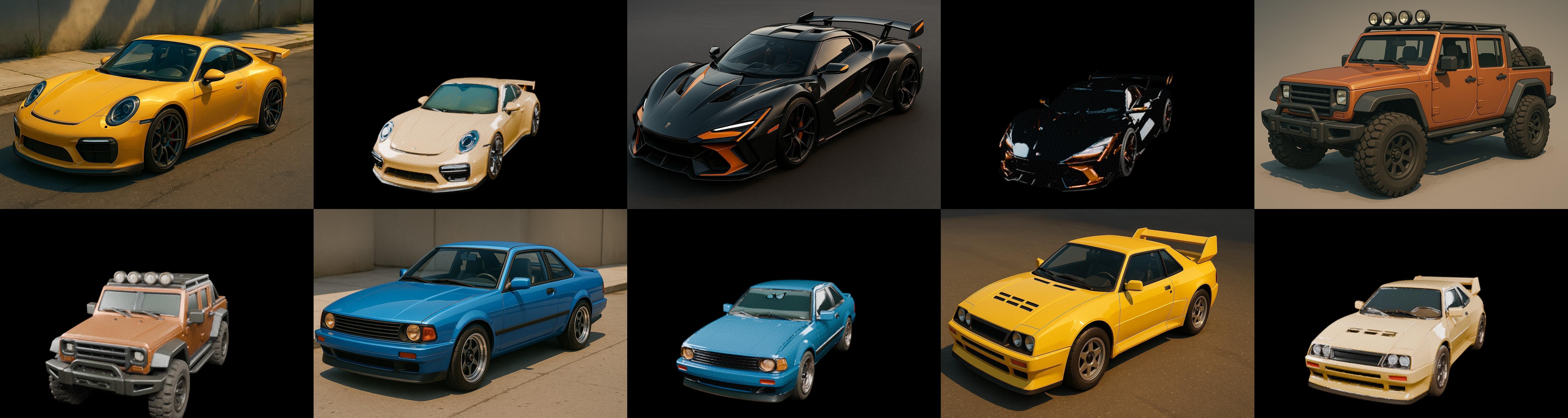 Sport Car bundle 21 pack 68 glb 3D model_3