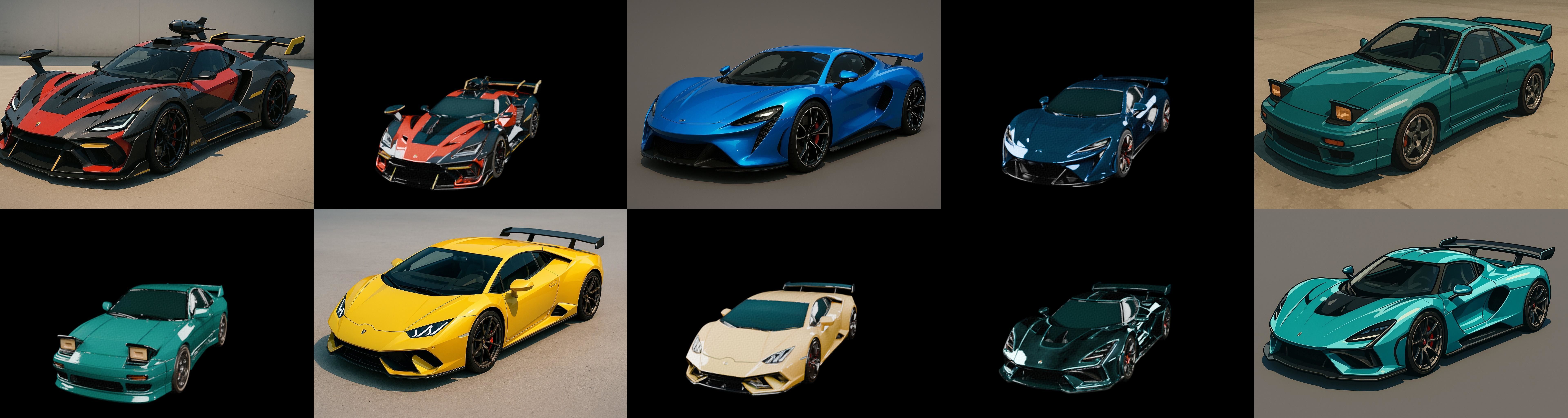 Sport Car bundle 21 pack 68 glb 3D model_4