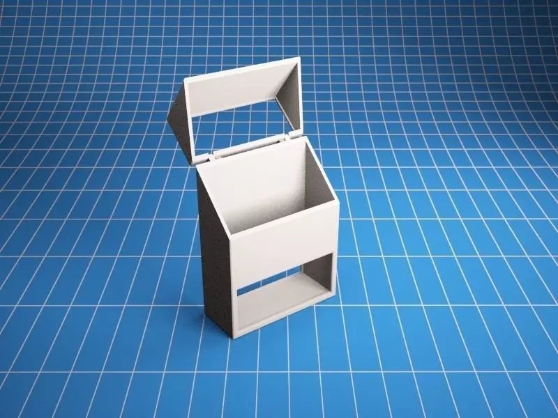 Cigarette Box without shockphotos 3D print model 20 cigarettes 3D print model_0