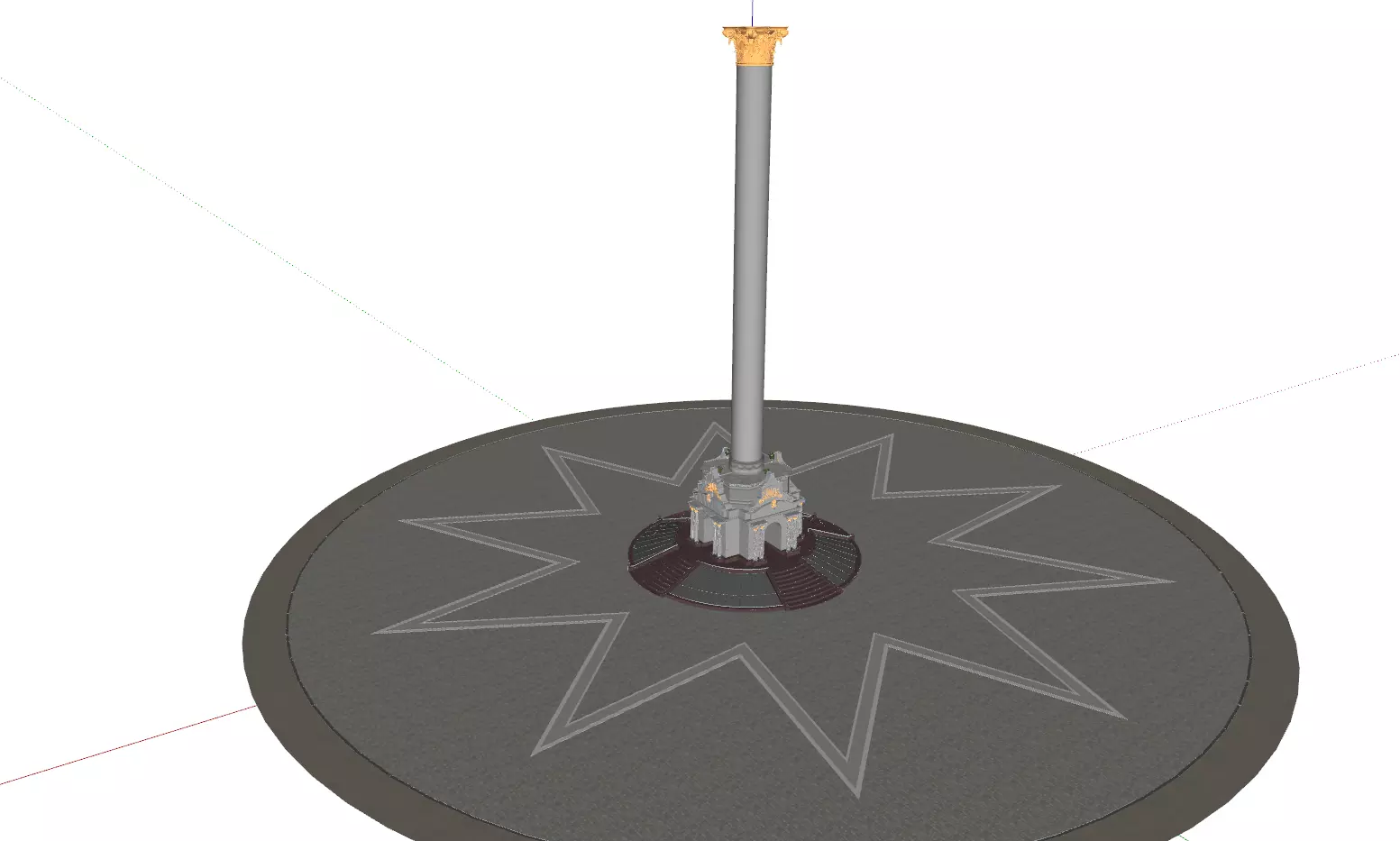 Stella on Maidan Nezalezhnosti 3D model_1