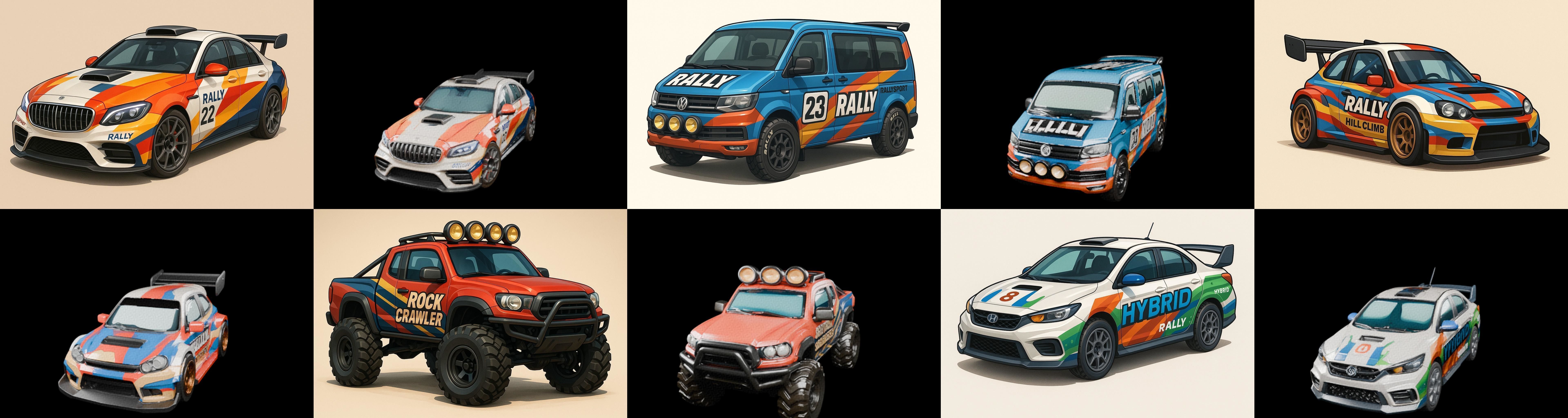 rally cars bundle 7 pack 100 glb 3D model_17