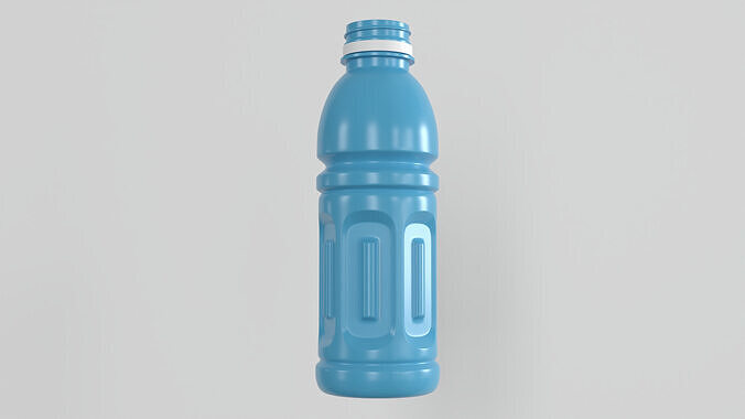 Plastic bottle 3D print model