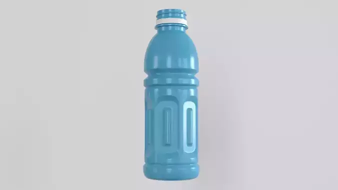 Plastic bottle 3D print model