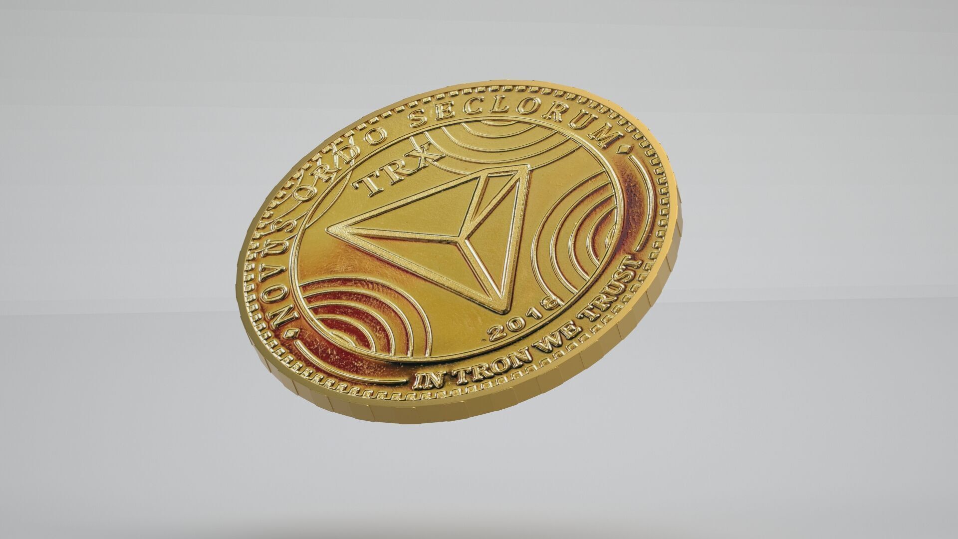Tron Coin 3D model_3