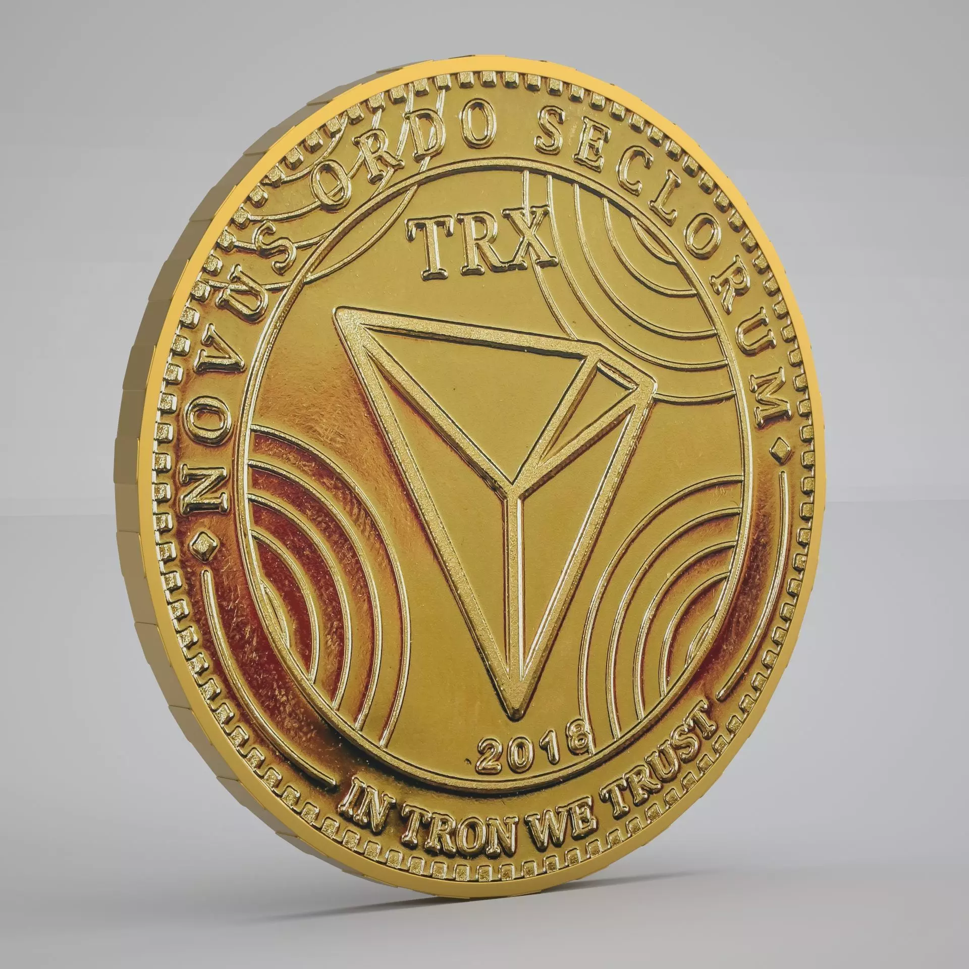 Tron Coin 3D model_0