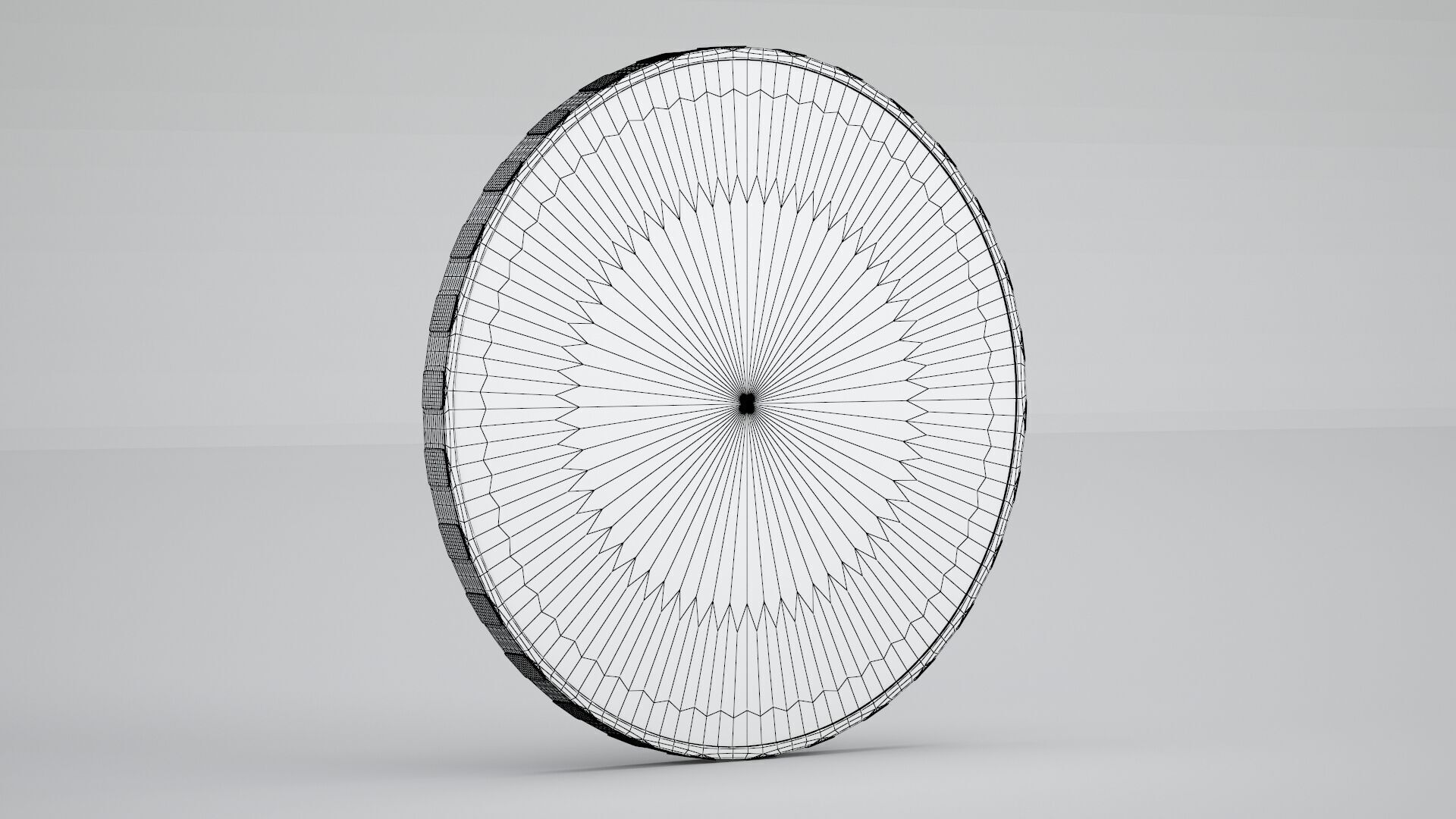 Tron Coin Copper 3D model_9