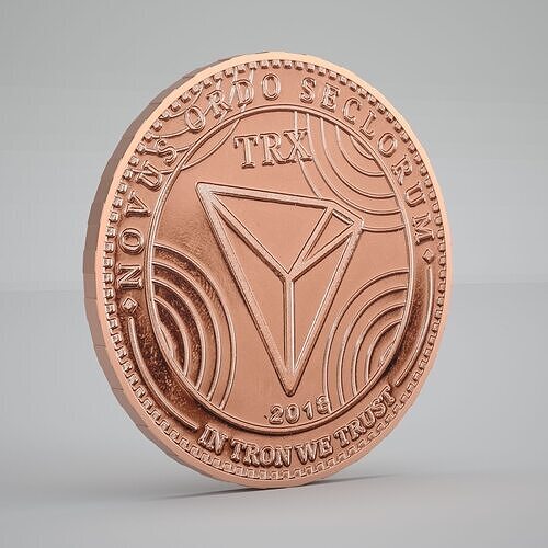 Tron Coin Copper 3D model