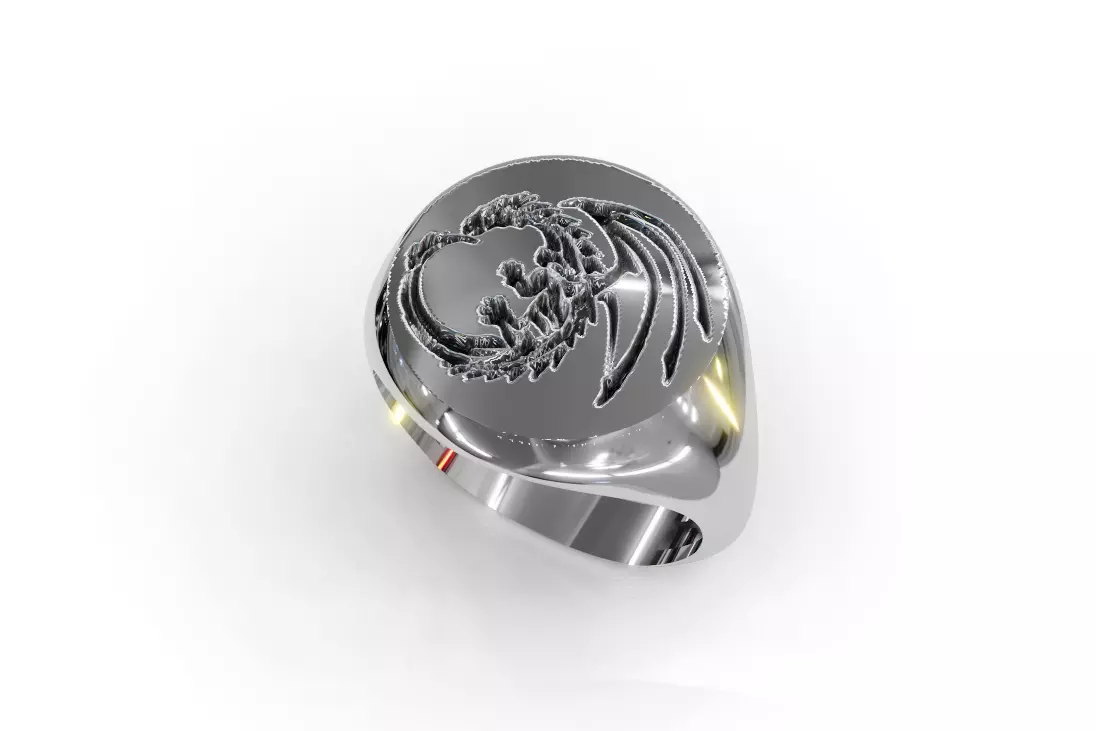 Dragon Ring for Men 3D model_0