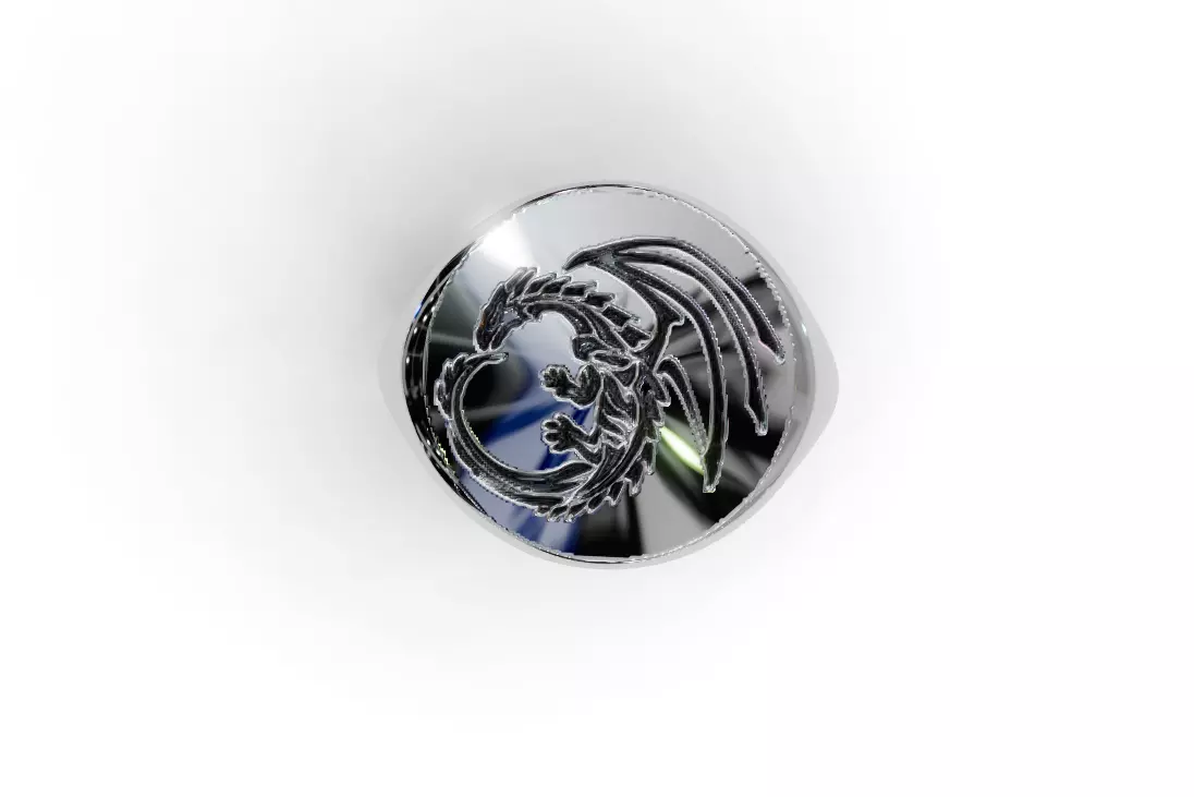 Dragon Ring for Men 3D model_1