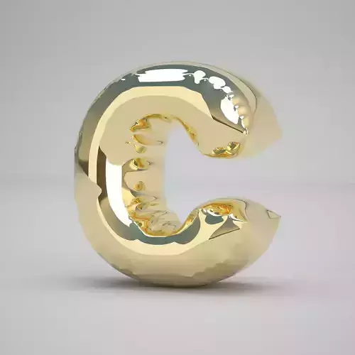 Gold C Balloon