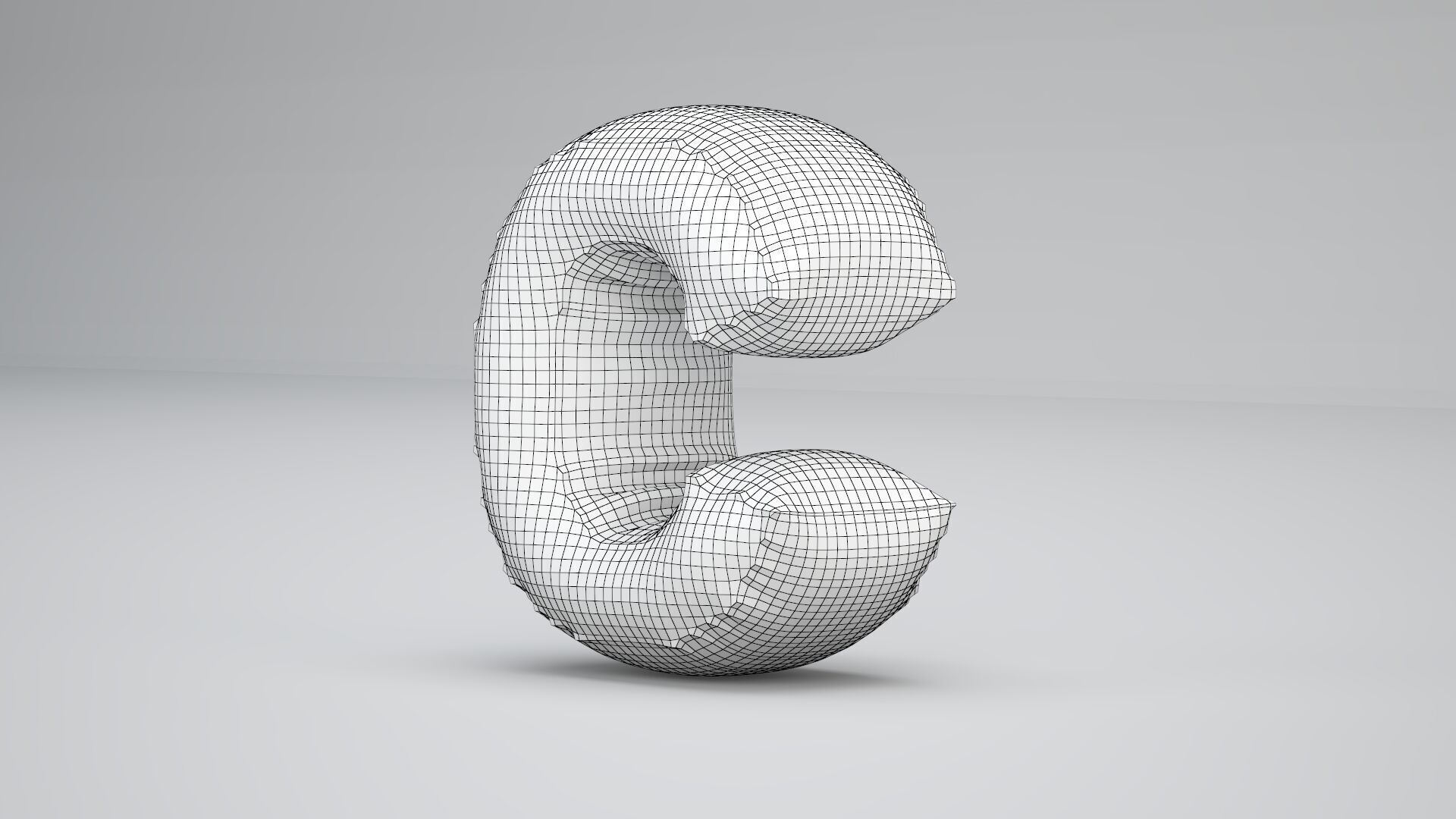 C Balloon Silver 3D model_8